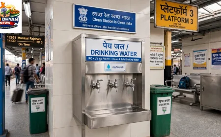 भारतीय रेलवे का बड़ा सफाई अभियान, स्टेशनों पर सुरक्षित पेयजल के लिए टैंक और फिल्टर सिस्टम की होगी सफाई