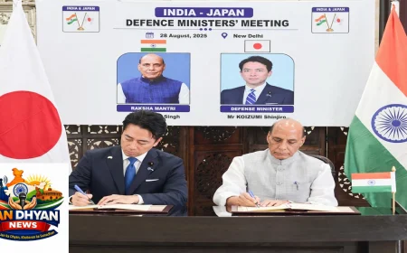 भारत-जापान के बीच समुद्री सुरक्षा सहयोग पर समझौता, रक्षा मंत्रियों ने किए हस्ताक्षर