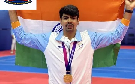 एशियन गेम्स 2026: पवन सहरावत बने भारत के ध्वजवाहक, तजिंदरपाल तूर की जगह संभाली जिम्मेदारी