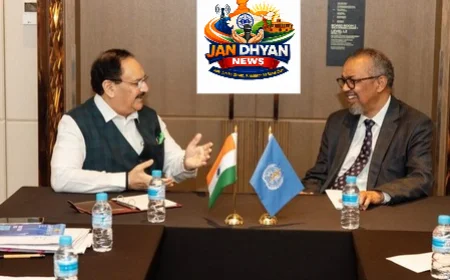 WHO प्रमुख टेड्रोस ने भारत की स्वास्थ्य प्रगति की सराहना, आयुष्मान आरोग्य मंदिर और आशा कार्यकर्ताओं की तारीफ