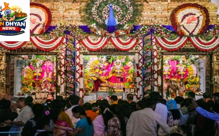 जन्माष्टमी पर कृष्ण भक्ति में डूबा देश, मथुरा से मुंबई और जयपुर से गुरुवायूर तक उमड़ी भीड़