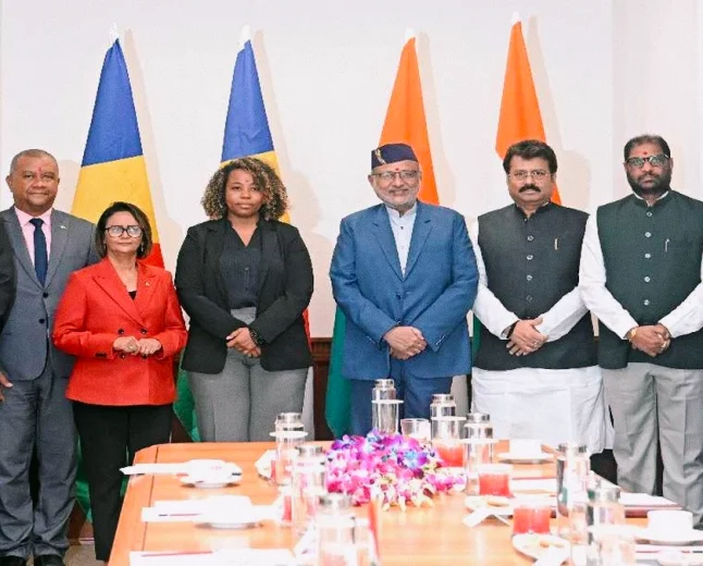 India-Seychelles Relations: उपराष्ट्रपति सीपी राधाकृष्णन ने सेशेल्स संसदीय प्रतिनिधिमंडल से की मुलाकात, रिश्ते मजबूत करने पर जोर