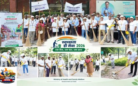 स्वच्छता ही सेवा 2026: स्वास्थ्य मंत्रालय ने दिल्ली में चलाया श्रमदान अभियान, जनभागीदारी पर दिया जोर
