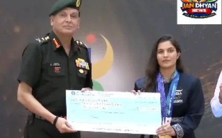 Asian Games 2026: सेना प्रमुख धीरज सेठ ने पदक विजेताओं को किया सम्मानित